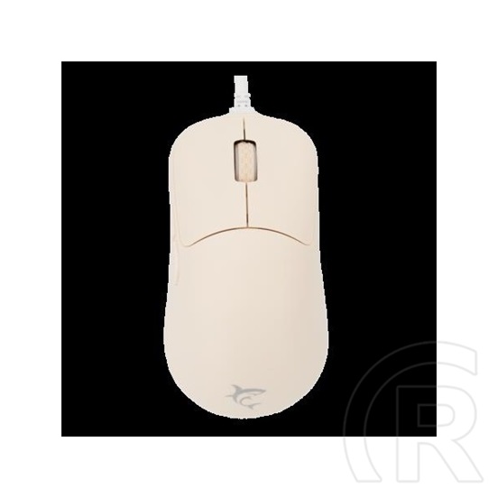 White Shark Graphene-BE GM-5014BE vezetékes gamer egér (bézs, 6 gomb, 6200 DPI, PixArt 3327, RGB, USB)
