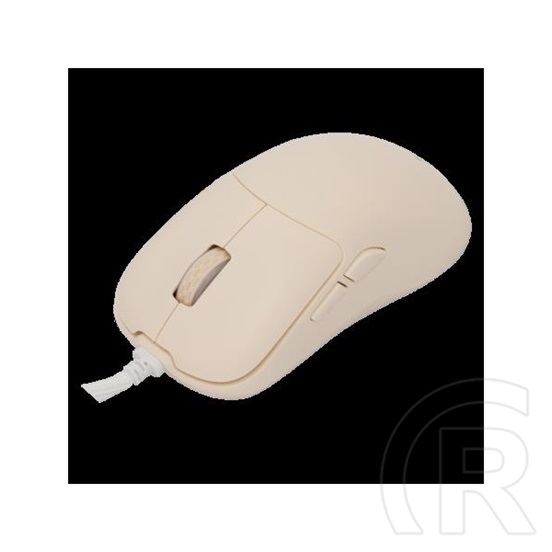 White Shark Graphene-BE GM-5014BE vezetékes gamer egér (bézs, 6 gomb, 6200 DPI, PixArt 3327, RGB, USB)