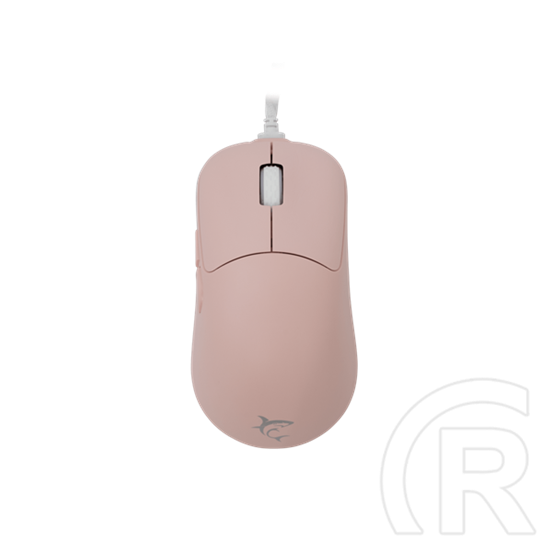 White Shark Graphene-P GM-5014P gamer egér (optikai, vezetékes, 6 gomb, 6200 DPI, RGB, rózsaszín)
