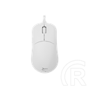 White Shark Graphene-W GM-5014W gamer egér (vezetékes, optikai, 6 gomb, 6200 DPI, RGB, fehér)