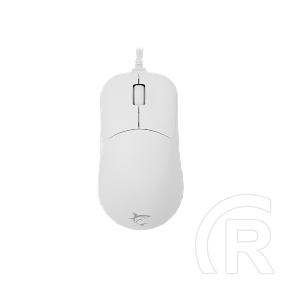 White Shark Graphene-W GM-5014W gamer egér (vezetékes, optikai, 6 gomb, 6200 DPI, RGB, fehér)