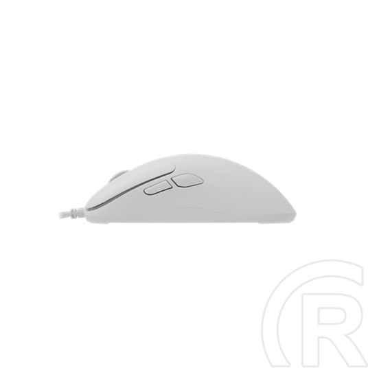 White Shark Graphene-W GM-5014W gamer egér (vezetékes, optikai, 6 gomb, 6200 DPI, RGB, fehér)