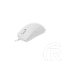 White Shark Graphene-W GM-5014W gamer egér (vezetékes, optikai, 6 gomb, 6200 DPI, RGB, fehér)