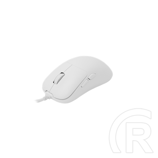 White Shark Graphene-W GM-5014W gamer egér (vezetékes, optikai, 6 gomb, 6200 DPI, RGB, fehér)