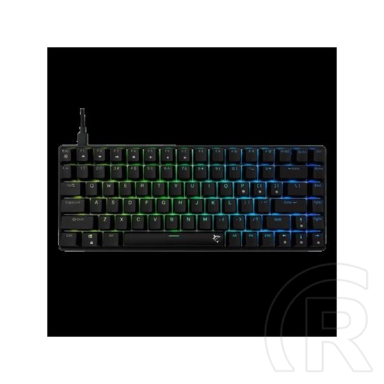 White Shark Hamachi GK-005121 billentyűzet (angol, vezetékes, mechanikus, kék switch, 84 gomb, RGB, fekete)