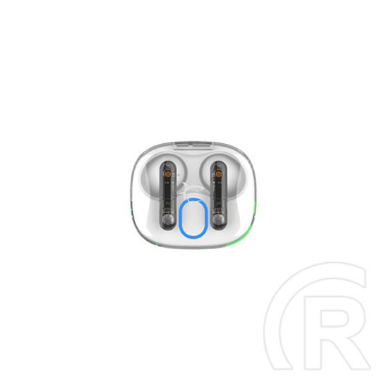 White Shark Hyperbeat-W GEB-TWS37W bluetooth in-ear fülhallgató sztereo (v5.3, mikrofon, USB-C, 13mm, fehér)