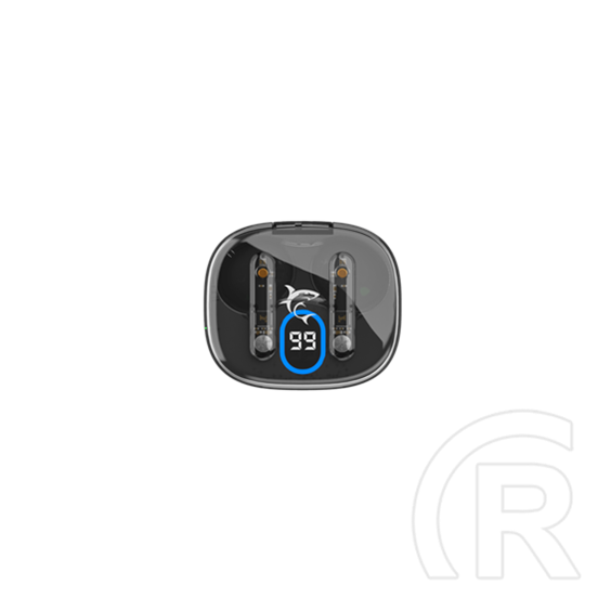 White Shark Hyperbeat TWS37B bluetooth fülhallgató sztereo (v5.3, mikrofon, USB-C töltés, 13 mm, fekete)