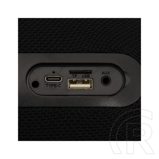 White Shark IDAKKA-B GBT-619B bluetooth hordozható hangszóró (v5.1, 2x5W, 2400mAh akkumulátor, TWS, RGB világítás, feket