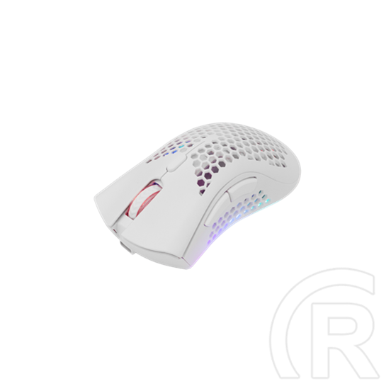 White Shark LIONEL-W WGM-5012W vezeték nélküli gamer egér (optikai, 10000 DPI, 6 gomb, RGB, fehér)