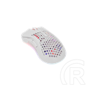 White Shark LIONEL-W WGM-5012W vezeték nélküli gamer egér (optikai, 10000 DPI, 6 gomb, RGB, fehér)