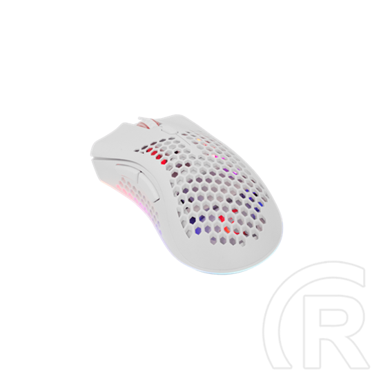 White Shark LIONEL-W WGM-5012W vezeték nélküli gamer egér (optikai, 10000 DPI, 6 gomb, RGB, fehér)