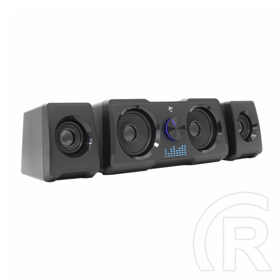 White Shark Mood hangszóró (2.2, 16W, LED, USB 2.0, 3.5 mm, fekete)
