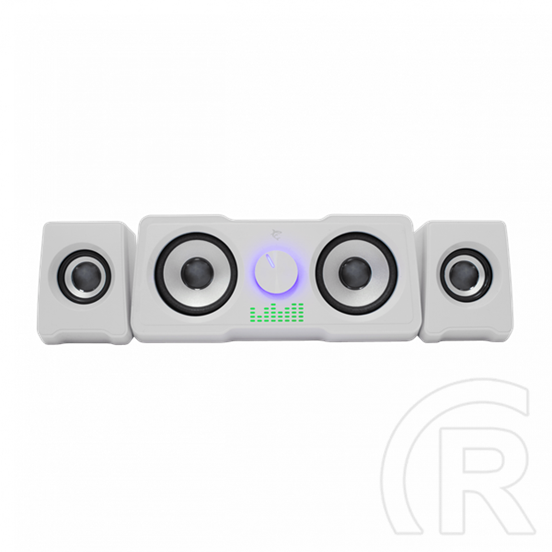 White Shark Mood hangszóró (2.2, 16W, LED világítás, USB táp, 3,5 mm, fehér)