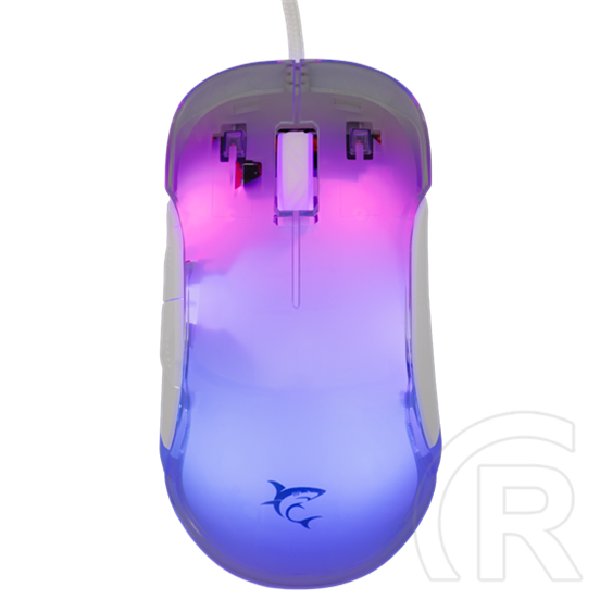 White Shark Mordred-W gamer egér (vezetékes, optikai, 7 gomb, 12000 DPI, USB 2.0, RGB, fehér)