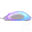 White Shark Mordred-W gamer egér (vezetékes, optikai, 7 gomb, 12000 DPI, USB 2.0, RGB, fehér)