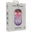 White Shark Mordred-W gamer egér (vezetékes, optikai, 7 gomb, 12000 DPI, USB 2.0, RGB, fehér)