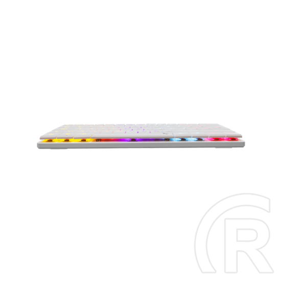 White Shark Nagamaki GK-006211W/R-US billentyűzet (US, vezetékes, mechanikus, 61 gomb, RGB világítás, USB 2.0, fehér)