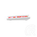 White Shark Nagamaki GK-006211W/R-US billentyűzet (US, vezetékes, mechanikus, 61 gomb, RGB világítás, USB 2.0, fehér)