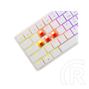 White Shark Nagamaki GK-006211W/R-US billentyűzet (US, vezetékes, mechanikus, 61 gomb, RGB világítás, USB 2.0, fehér)