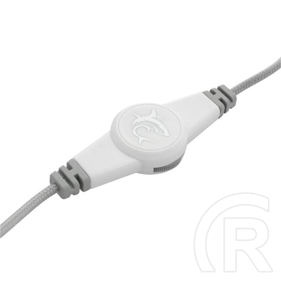 White Shark Panther gamer fejhallgató (vezetékes, mikrofon, 1x3,5 mm jack, 50 mm hangszóró, fehér)
