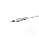 White Shark Panther gamer fejhallgató (vezetékes, mikrofon, 1x3,5 mm jack, 50 mm hangszóró, fehér)