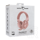 White Shark Parrot-P GH-2440P gamer fejhallgató (vezetékes, mikrofon, sztereo, 3,5 mm Jack, rózsaszín)