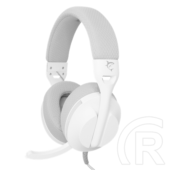 White Shark Parrot GH-2440W/G mikrofonos gamer fejhallgató (vezetékes, sztereó, 3,5 mm jack, 1,8 m kábel, 40 mm hangszór