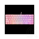 White Shark Ronin-P GK-2201P-US gamer billentyűzet (angol, vezetékes, membrán, 68 gomb, Rainbow világítás, USB 2.0, rózs