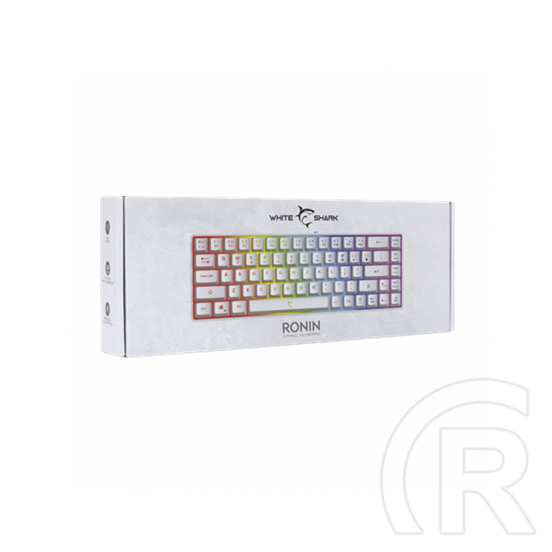 White Shark Ronin RGB billentyűzet (HU, USB, fehér)