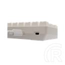 White Shark SHINOBI-2 billentyűzet (61, mechanikus, barna kapcsolók, hot-swap, RGB, vezetékes, angol, fehér)