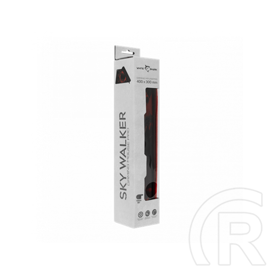 White Shark Skywalker M Gaming Egérpad (320x250x3 mm, fekete/piros)