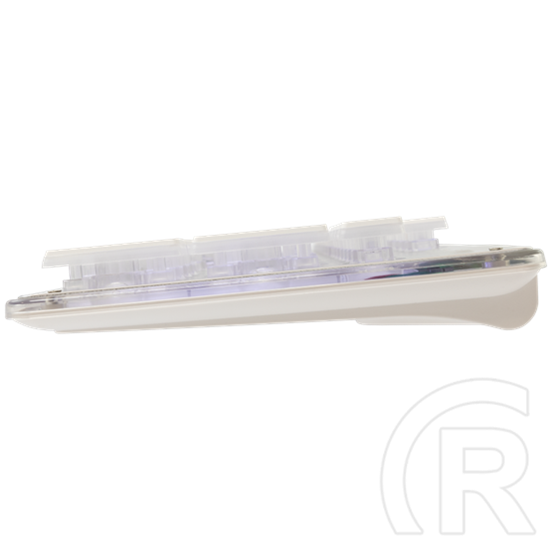 White Shark TACHI-W GK-003241W-US membrán gamer billentyűzet (US, vezetékes, 104 gomb, világítás, USB 2.0, fehér)