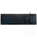 White Shark Tachi-B GK-003141B-US vezetékes membrán gamer billentyűzet (angol, 104 gomb, kék világítás, USB 2.0, fekete)