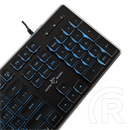 White Shark Tachi-B GK-003141B-US vezetékes membrán gamer billentyűzet (angol, 104 gomb, kék világítás, USB 2.0, fekete)