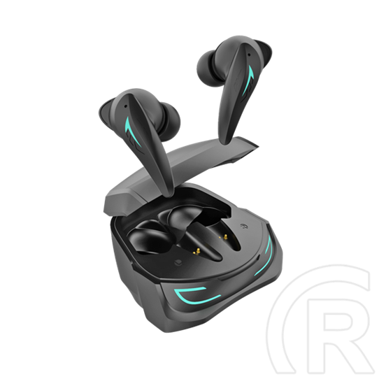 White Shark Titan-B bluetooth sztereo in-ear fülhallgató (ANC, ENC, mikrofon, v5.3, 6-7 óra, USB-C, fekete)