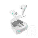 White Shark Titan-W bluetooth in-ear fülhallgató sztereo (v5.3, mikrofon, ANC, ENC, USB-C töltés, 6-7 óra, fehér)