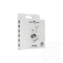 White Shark Titan-W bluetooth in-ear fülhallgató sztereo (v5.3, mikrofon, ANC, ENC, USB-C töltés, 6-7 óra, fehér)