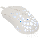 White Shark Tristan W GM-9004W gamer egér (vezetékes, optikai, 7 gomb, 12000 DPI, RGB, fehér)