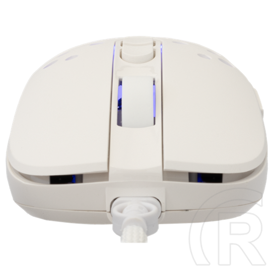 White Shark Tristan W GM-9004W gamer egér (vezetékes, optikai, 7 gomb, 12000 DPI, RGB, fehér)