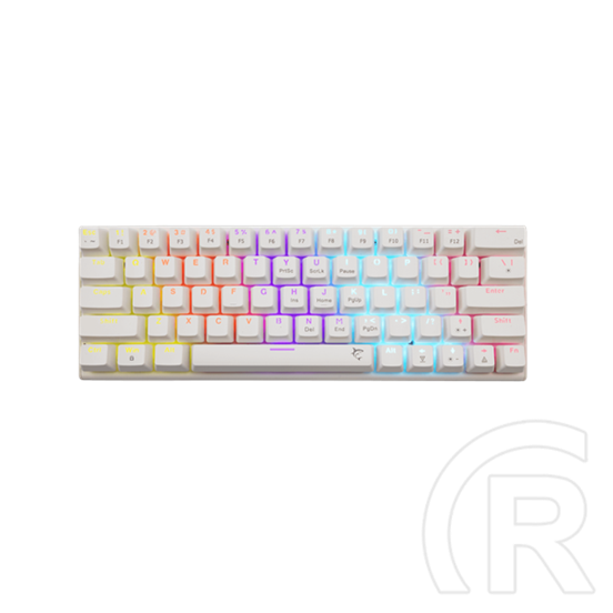 White Shark WAKIZASHI-2 (GK-002211V2) vezetékes mechanikus billentyűzet (angol, piros switch, 64 gomb, Rainbow világítás