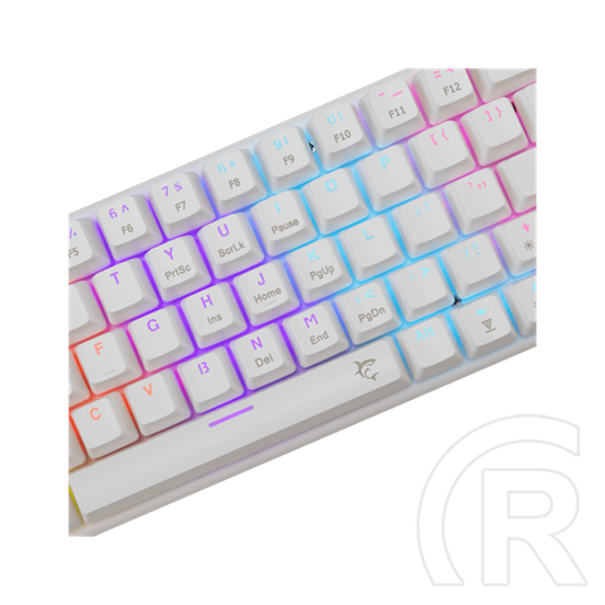 White Shark WAKIZASHI-2 (GK-002211V2) vezetékes mechanikus billentyűzet (angol, piros switch, 64 gomb, Rainbow világítás