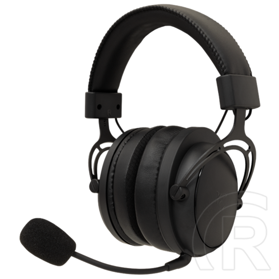 White Shark WGH-2443B Gorilla Pro vezeték nélküli gamer fejhallgató (Bluetooth, mikrofon, 53 mm, 3,5 mm jack, fekete)