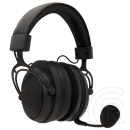White Shark WGH-2443B Gorilla Pro vezeték nélküli gamer fejhallgató (Bluetooth, mikrofon, 53 mm, 3,5 mm jack, fekete)