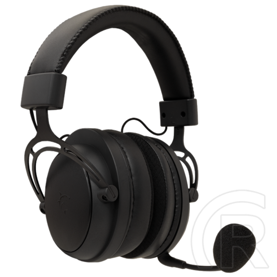 White Shark WGH-2443B Gorilla Pro vezeték nélküli gamer fejhallgató (Bluetooth, mikrofon, 53 mm, 3,5 mm jack, fekete)