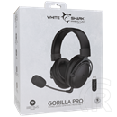White Shark WGH-2443B Gorilla Pro vezeték nélküli gamer fejhallgató (Bluetooth, mikrofon, 53 mm, 3,5 mm jack, fekete)