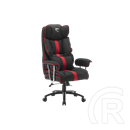 White Shark WS Le Mans Gaming szék (fekete/piros, textil, 120 kg)