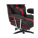 White Shark WS Le Mans Gaming szék (fekete/piros, textil, 120 kg)