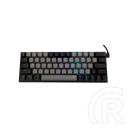 White Shark Wakizashi-2 billentyűzet (angol, vezetékes, USB 2.0, mechanikus, piros kapcsoló, szürke-fekete)