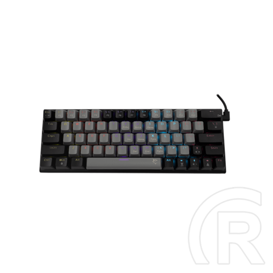 White Shark Wakizashi-2 billentyűzet (angol, vezetékes, USB 2.0, mechanikus, piros kapcsoló, szürke-fekete)