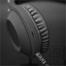 White Shark Wildcat gamer fejhallgató (mikrofon, 50 mm, vezetékes 3,5 mm + USB, 2,2 m, LED, PC/PS4/5/Xbox, fekete)